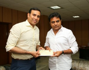 Sri K. T. Rama Rao Garu Donates to VVS Foundation